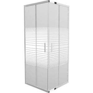 MEXEN - Rio sprchovací kút štvorec 70x70 cm prúžky, chróm 860-070-070-01-20 vyobraziť