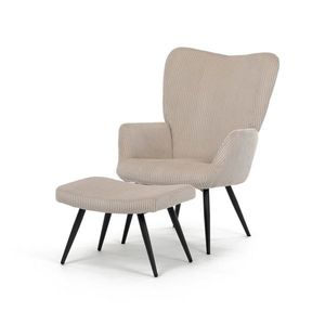 Relaxačné kreslo s podnožkou L7285 CRM6, krémováfarba vyobraziť