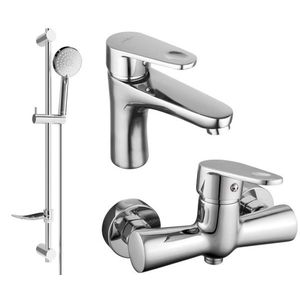 MEXEN/S - Kama DF75 SET umývadlová batéria + sprchová s príslušenstvom, chróm 72504DF75-00 vyobraziť