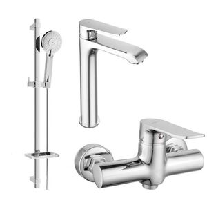 MEXEN/S - Pecos DQ40 SET umývadlová batéria + sprchová s príslušenstvom, chróm 72714DQ40-00 vyobraziť