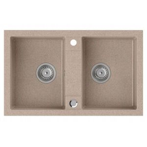 SAPHO SAPHO - Dvojdrez granitový, 78x48cm, béžová GR2222 vyobraziť