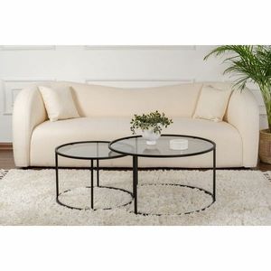 Súprava konferenčných stolíkov Tokyo Black, 2 ks vyobraziť