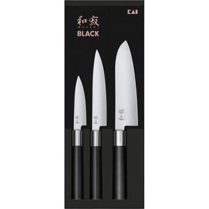 Kai Súprava 3 nožov Wasabi Black – univerzálny malý, univerzálny veľký a santoku vyobraziť