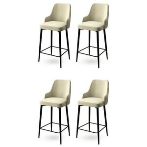 Súprava barových stoličiek Enox Cream, 4 ks, 4 ks vyobraziť