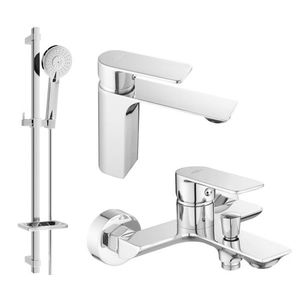 MEXEN/S - Alexa SET umývadlová + vaňová batéria s príslušenstvom DQ40, chróm 71203DQ40-00 vyobraziť