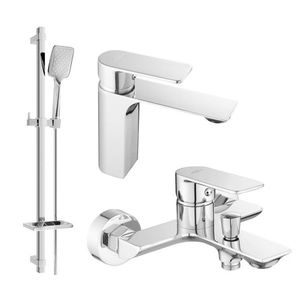 MEXEN/S - Alexa SET umývadlová + vaňová batéria s príslušenstvom DQ62, chróm 71203DQ62-00 vyobraziť