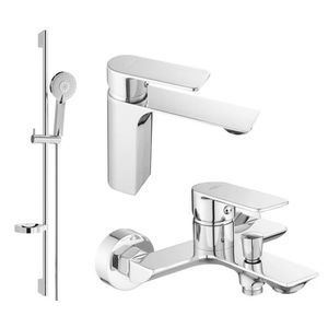 MEXEN/S - Alexa SET umývadlová + vaňová batéria s príslušenstvom DS40, chróm 71203DS40-00 vyobraziť