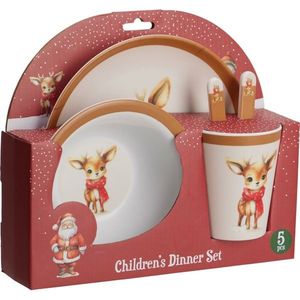 5-dielna detská jedálenská súprava z melamínu Sobík vyobraziť