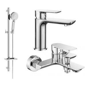 MEXEN/S - Alfa DQ40 Set umývadlové a vaňové batérie s príslušenstvom, chróm 745703DQ40-00 vyobraziť