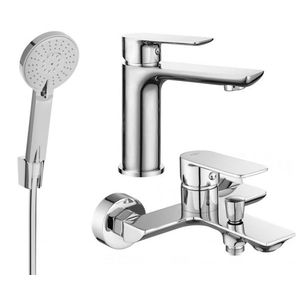 MEXEN/S - Alfa R40 Set umývadlové a vaňové batérie s príslušenstvom, chróm 745703R40-00 vyobraziť