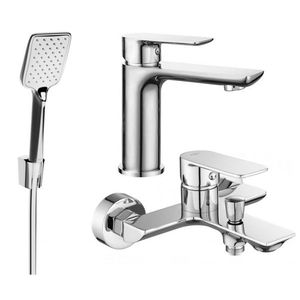 MEXEN/S - Alfa R62 Set umývadlové a vaňové batérie s príslušenstvom, chróm 745703R62-00 vyobraziť