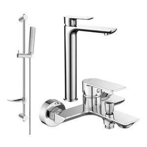 MEXEN/S - Alfa DF72 Set umývadlové a vaňové batérie s príslušenstvom, chróm vyobraziť