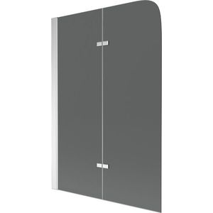 MEXEN - Felix vaňová zástena 2-krídlo 100x140, grafit, chróm 890-100-002-01-40 vyobraziť