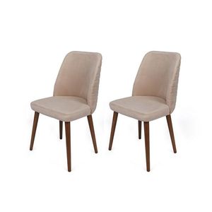 Súrpava jedálenských stoličiek Tutku Cream and Walnut, 2 ks vyobraziť