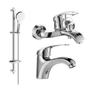 MEXEN/S - Fabia DB05 Set umývadlovej a vaňovej batérie s príslušenstvom, chróm 746503DB05-00 vyobraziť