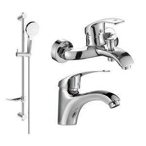 MEXEN/S - Fabia DF05 Set umývadlovej a vaňovej batérie s príslušenstvom, chróm 746503DF05-00 vyobraziť