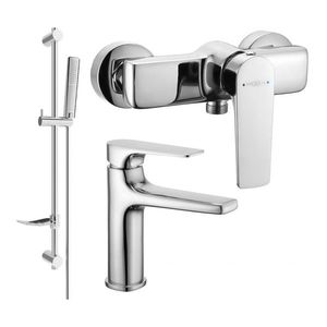 MEXEN/S - Lynx DF72 SET umývadlová batéria + sprchová s príslušenstvom, chróm 745904DF72-00 vyobraziť