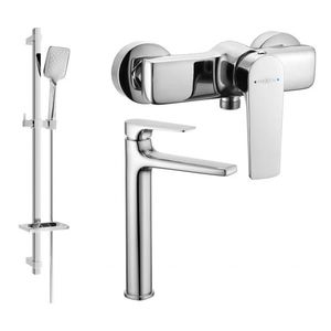 MEXEN/S - Lynx DQ62 SET umývadlová batéria + sprchová s príslušenstvom, chróm 745914DQ62-00 vyobraziť