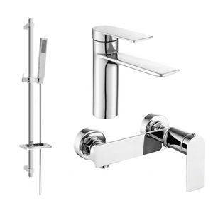 MEXEN/S - Zero SET umývadlová + sprchová batéria s príslušenstvom DQ02, chróm 71104DQ02-00 vyobraziť