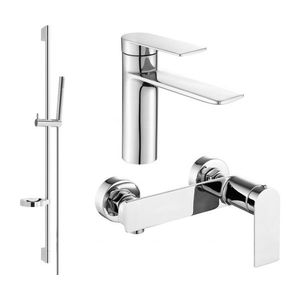 MEXEN/S - Zero SET umývadlová + sprchová batéria s príslušenstvom DS70, chróm 71104DS70-00 vyobraziť