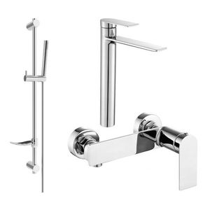 MEXEN/S - Zero SET umývadlová + sprchová batéria s príslušenstvom DF70, chróm 71114DF70-00 vyobraziť