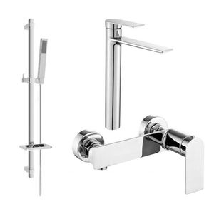 MEXEN/S - Zero SET umývadlová + sprchová batéria s príslušenstvom DQ02, chróm 71114DQ02-00 vyobraziť