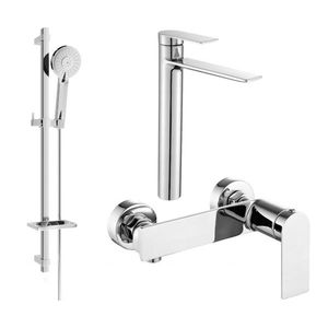 MEXEN/S - Zero SET umývadlová + sprchová batéria s príslušenstvom DQ40, chróm 71114DQ40-00 vyobraziť