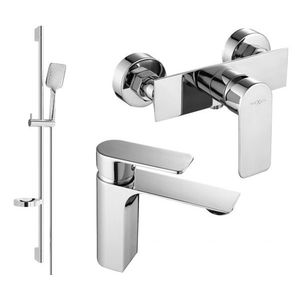 MEXEN/S - Alexa SET umývadlová + sprchová batéria s príslušenstvom DS62, chróm 71204DS62-00 vyobraziť