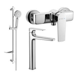 MEXEN/S - Lynx DF40 SET umývadlová a sprchová batéria s príslušenstvom, chróm 745914DF40-00 vyobraziť