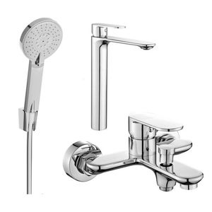 MEXEN/S - Milo R40 SET umývadlová batéria + vaňová s príslušenstvom, chróm 71313R40-00 vyobraziť