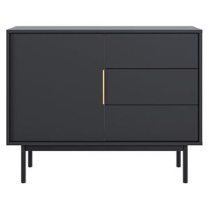 Komoda VIVALA 1D3S, čierna vyobraziť