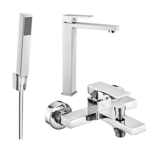 MEXEN/S - Uno R77 Set umývadlovej a vaňovej batérie s príslušenstvom, chróm 71413R77-00 vyobraziť