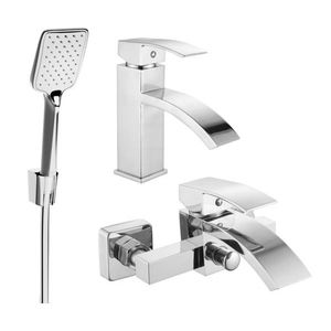 MEXEN/S - Libra R62 Set umývadlovej a vaňovej batérie s príslušenstvom, chróm 745103R62-00 vyobraziť