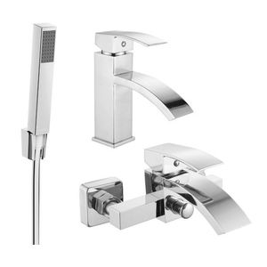 MEXEN/S - Libra R77 Set umývadlovej a vaňovej batérie s príslušenstvom, chróm 745103R77-00 vyobraziť