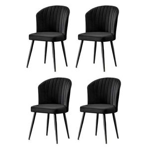 Sada jedálenských stoličiek Rubi Black, 4 ks vyobraziť