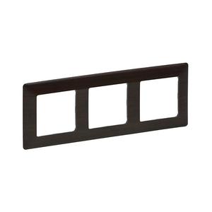 Legrand 754173 - Rámik pre spínače VALENA LIFE 3P tmavé drevo 754173 vyobraziť