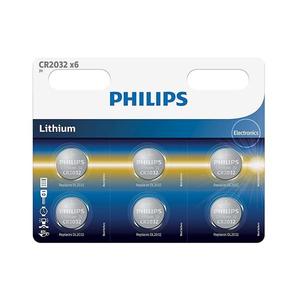 Philips CR2032P6/01B - 6 ks Lithiová batéria gombíková CR2032 MINICELLS 3V 240mAh Phil-CR2032P6/01B vyobraziť