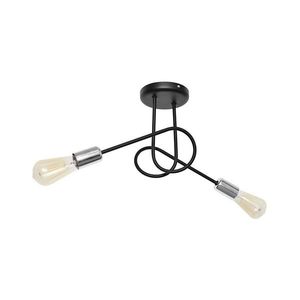 Luster prisadený OXFORD 2xE27/15W/230V W-2016/2 BK+CH/H vyobraziť