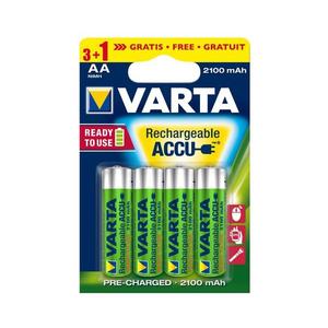 Varta 5675 - 3+1 ks Nabíjacia batéria ACCU AA Ni-MH/2100mAh/1, 2V 56706101494 vyobraziť
