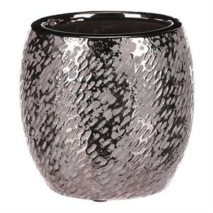 Keramický obal na kvetináč Silver pr. 14cm, strieborná vyobraziť
