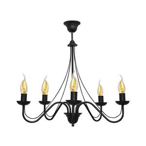 Luster na lanku MALBO II 5xE14/10W/230V W-2940/5 BK vyobraziť