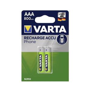 Varta 58398 - 2 ks Nabíjacia batéria PHONE ACCU AAA NiMH/800mAh/1, 2V 58398101402 vyobraziť
