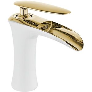 MEXEN - Lyra umývadlová batéria, biela/zlatá 745300-25 vyobraziť
