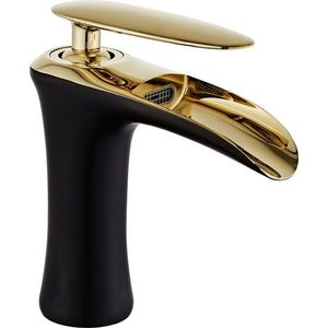 MEXEN - Lyra umývadlová batéria, čierna / zlatá 745300-75 vyobraziť