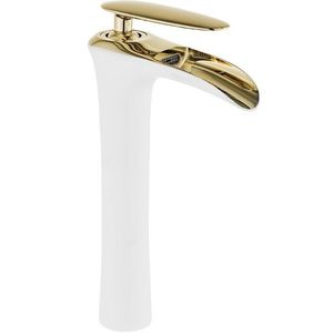 MEXEN - Lyra umývadlová batéria vysoká, biela/zlatá 745310-25 vyobraziť
