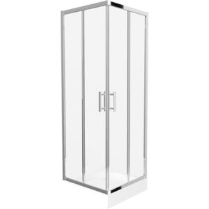 MEXEN/S - Rio štvorcový sprchovací kút 70 x 70, transparent, chróm + vanička Rio 860-070-070-01-00-4510 vyobraziť