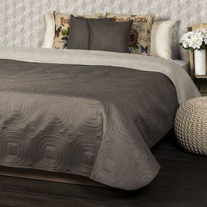 4Home Prehoz na posteľ Doubleface hnedá/béžová, 220 x 240 cm, 2x 40 x 40 cm vyobraziť