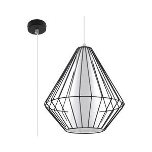 Luster na lanku DEMI 1xE27/60W/230V čierna/biela SL.0298 vyobraziť