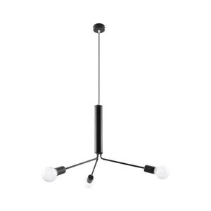 Luster na lanku DUOMO 3D 3xE27/60W/230V čierna SL.0303 vyobraziť