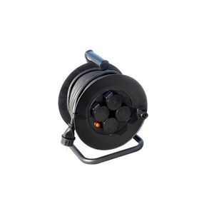 PB34 - Predlžovací kábel na bubne 50m čierny IP44 PB34 vyobraziť